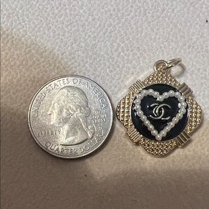 Elegant Black and Gold Pendant